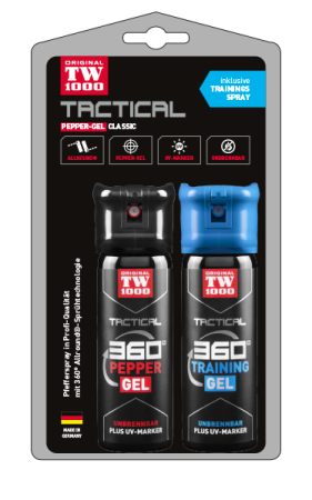 TW1000 TACTICAL Pepper-Gel Classic Twin-Pack inklusive Trainingsspray